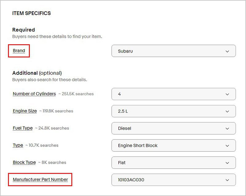 SureFit Year Make Model Search - Enable parts fitment