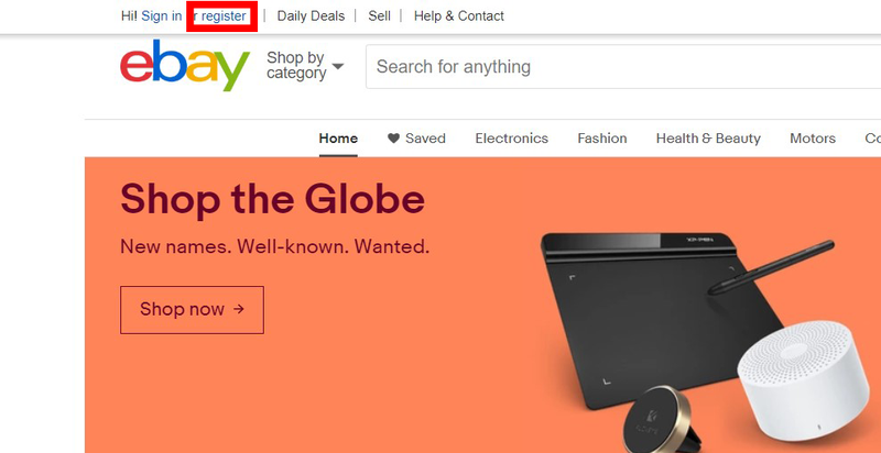 ebay registeration
