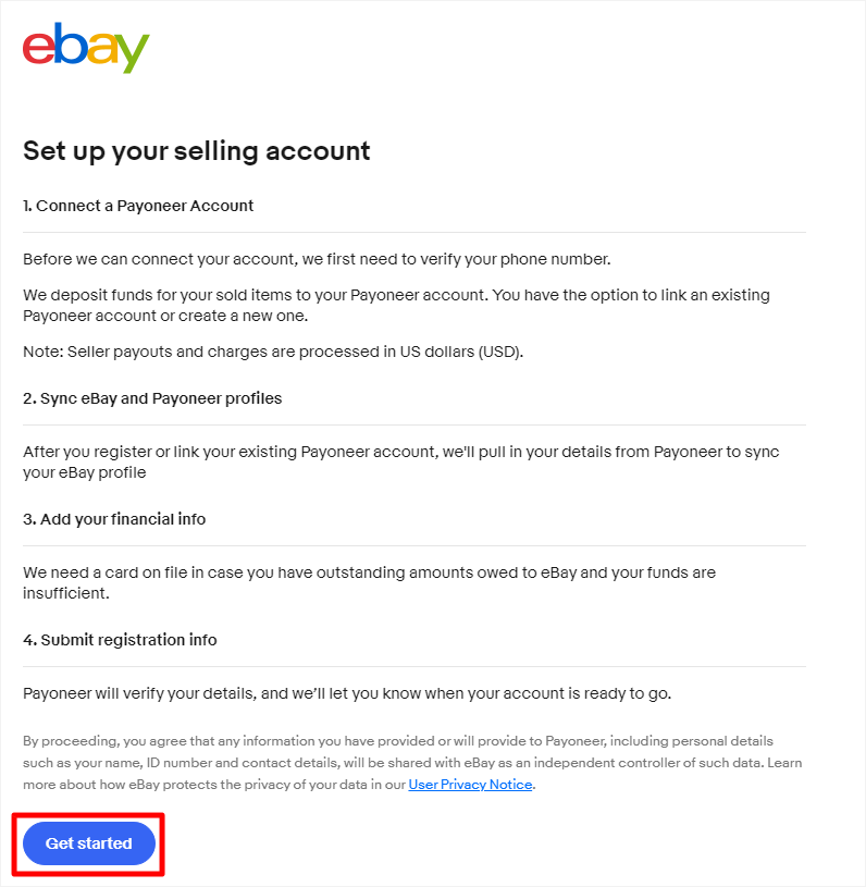 How to register as a seller on eBay 6