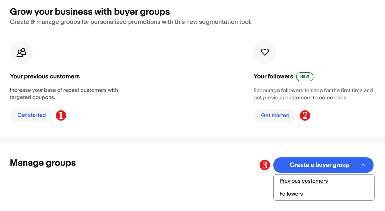 How to create buyer groups